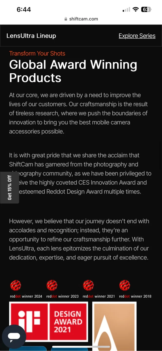 BNIB ShiftCam iPhone 14 Pro camera case image indicator(6)