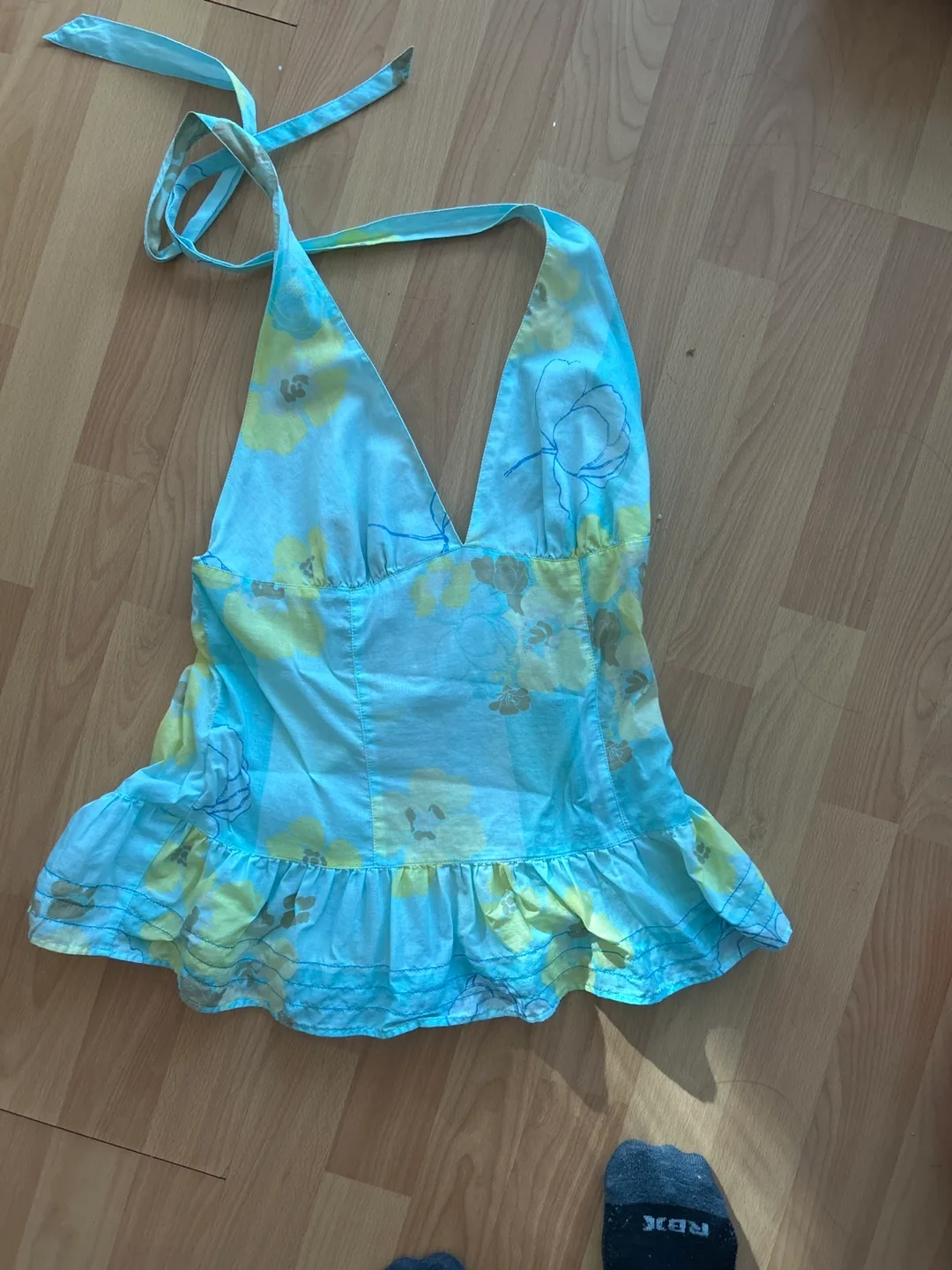 Women's Halter Neck Floral Mini Dress thumbnail