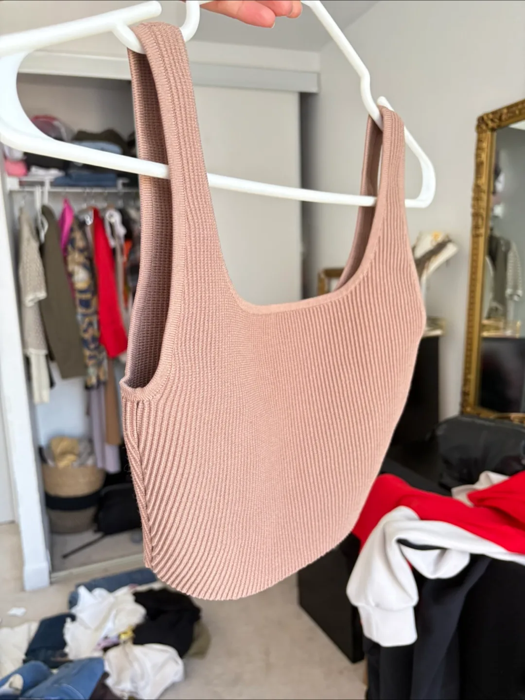 BABATON Ribbed Knit Tank Top - Size XS image indicator(2)