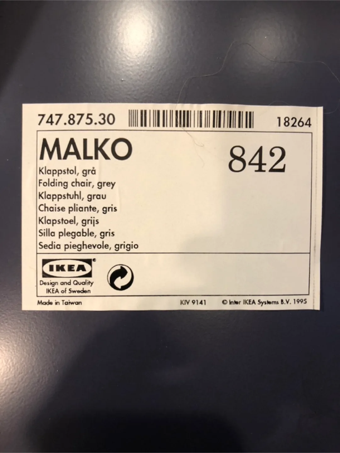 IKEA metal fordable 4 chairs $15 each@downtown image indicator(4)