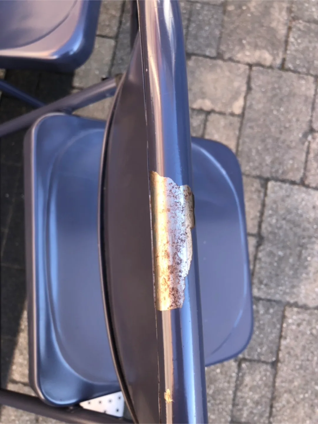 IKEA metal fordable 4 chairs $15 each@downtown image indicator(2)