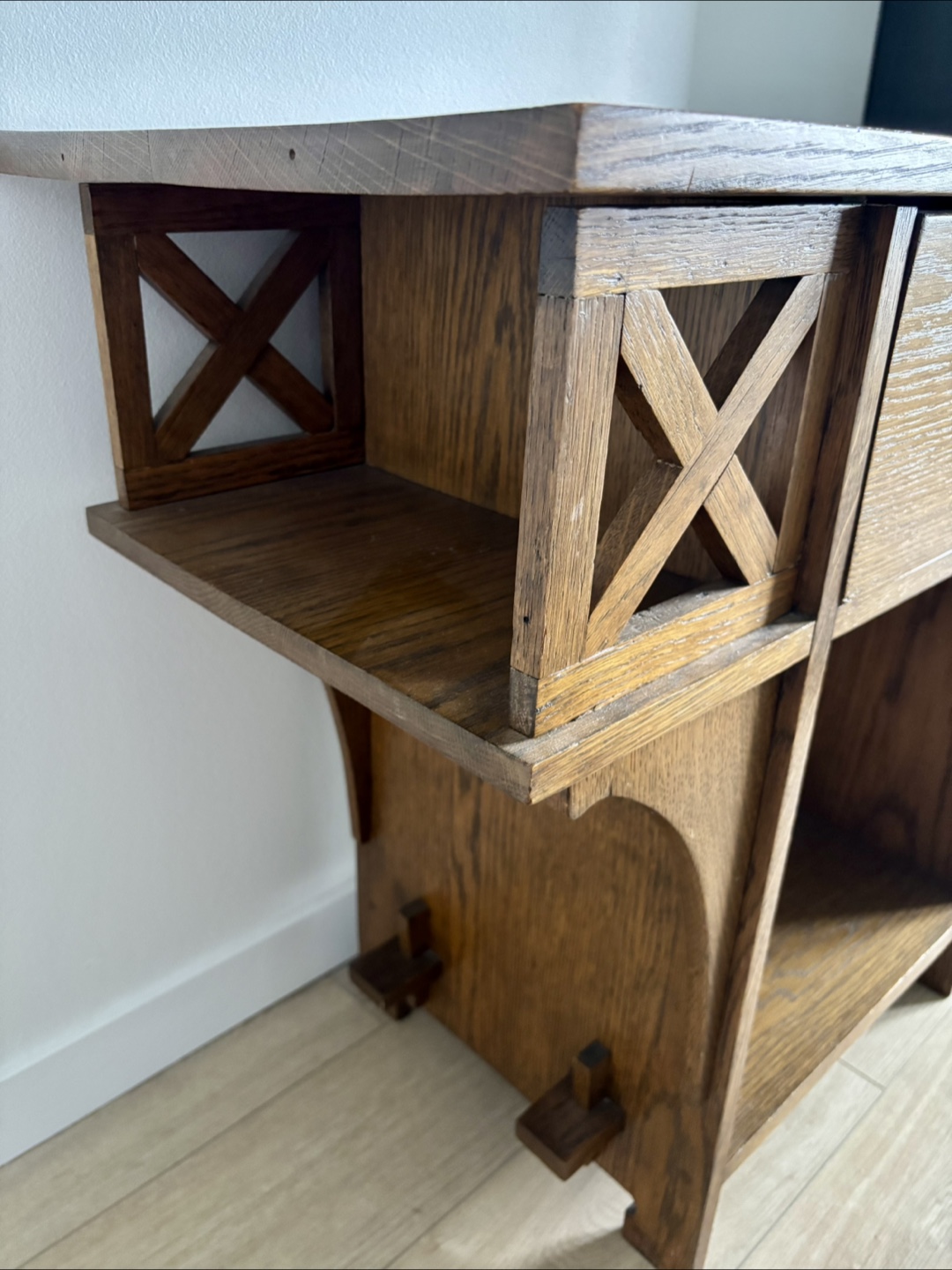 Vintage Wood Console Table - photo 5