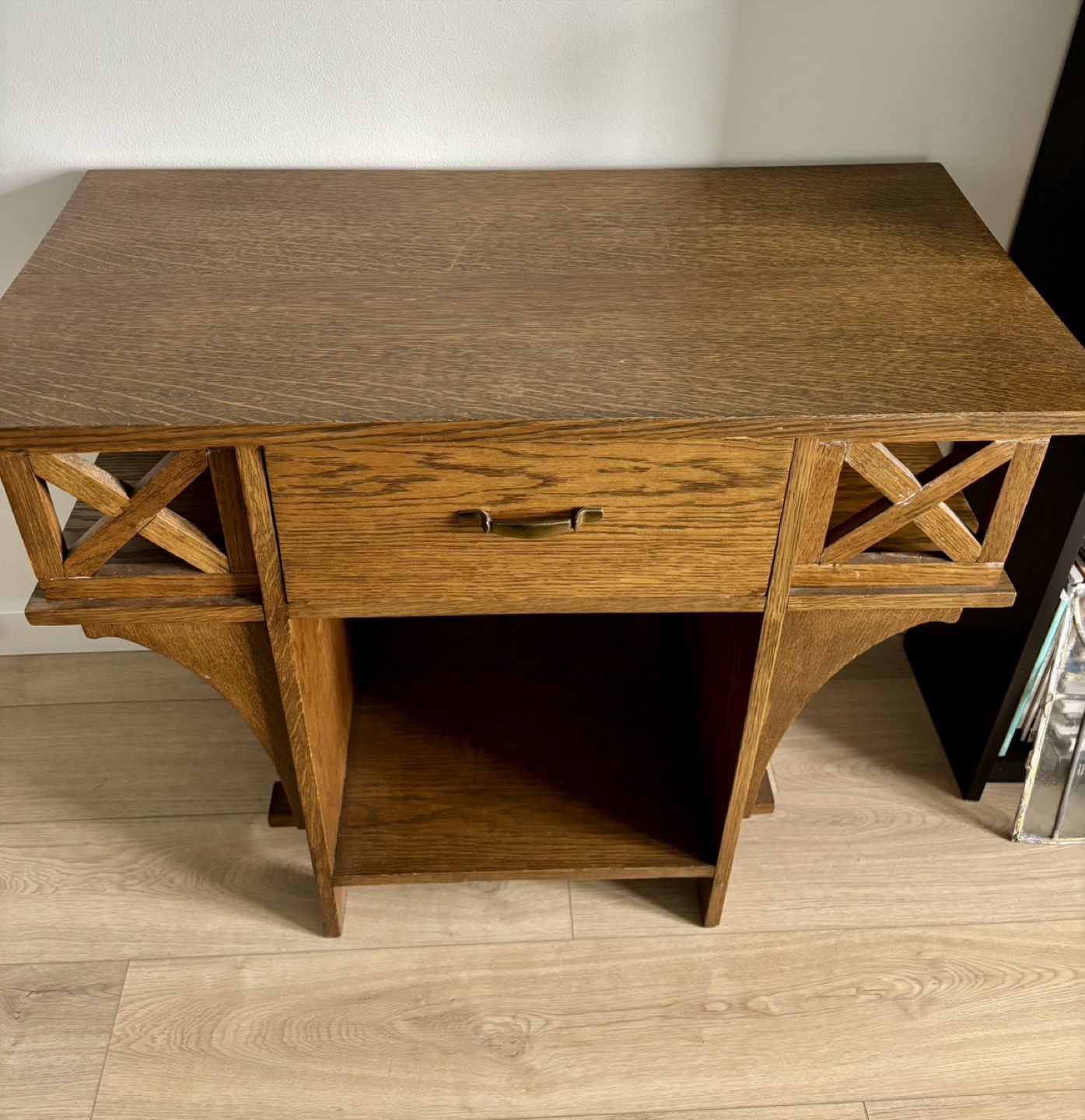 Vintage Wood Console Table - photo 2