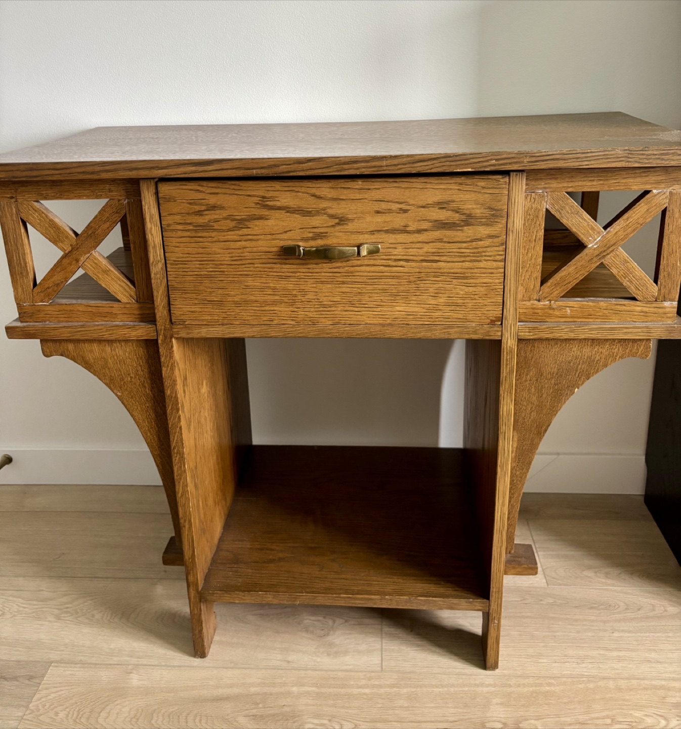 Vintage Wood Console Table