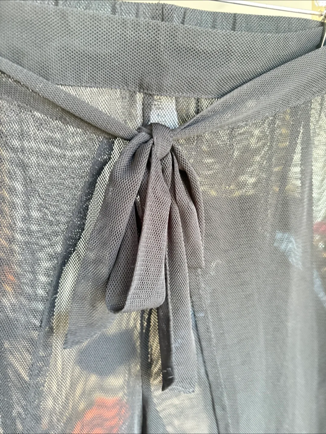 Forever 21 Black Mesh Beach Pants image indicator(2)