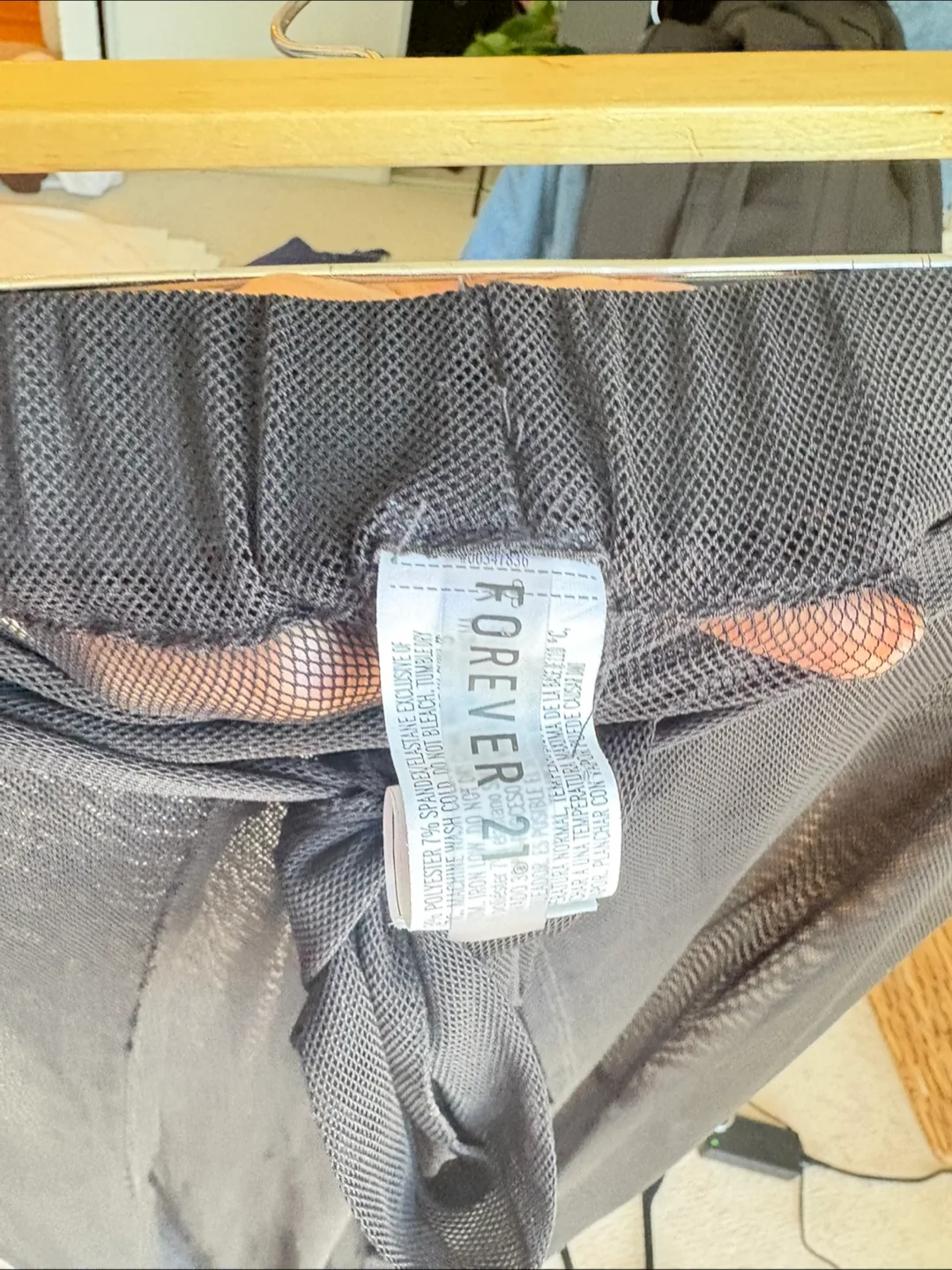 Forever 21 Black Mesh Beach Pants image indicator(4)