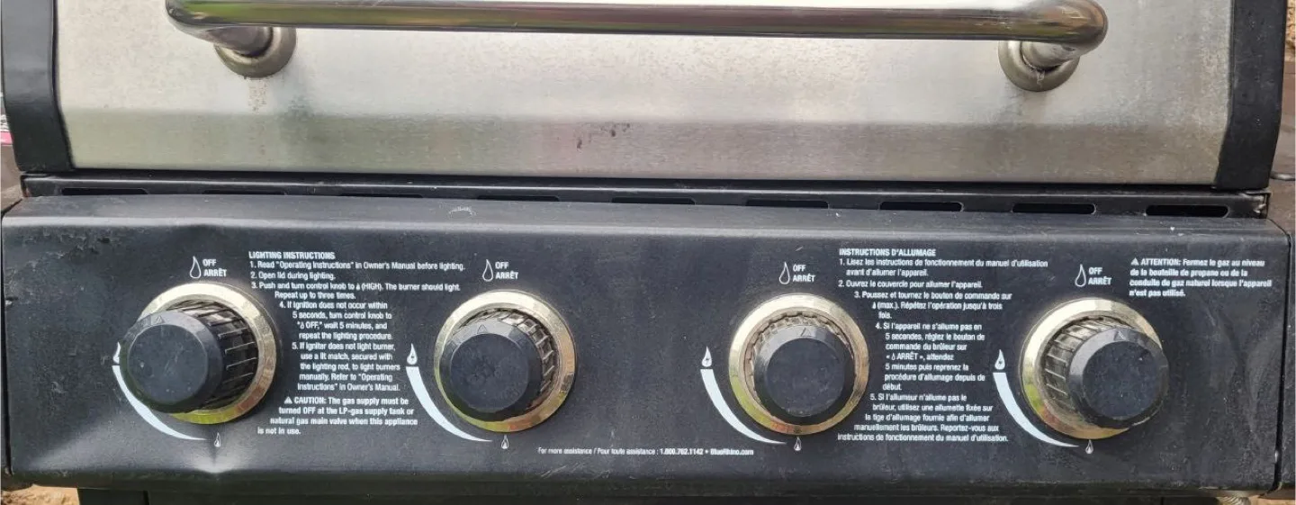 Backyard Grill 4-Burner Stainless Steel Gas BBQ image indicator(4)