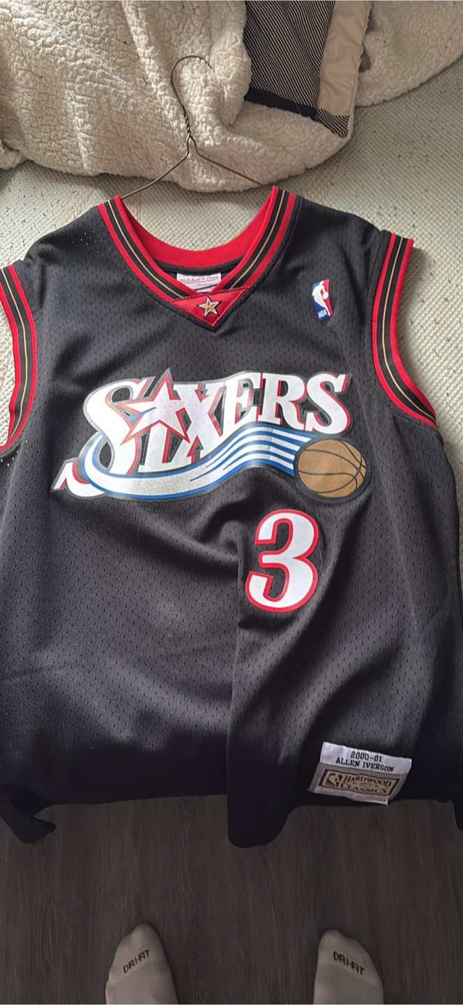 Allen Iverson #3 Philadelphia Sixers Hardwood Classics Jersey
