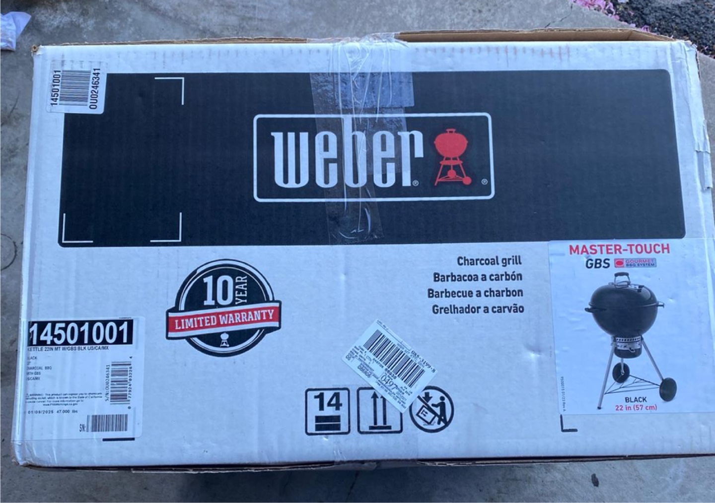 Weber Master-Touch Charcoal Kettle BBQ Grill - 22 inch - photo 2