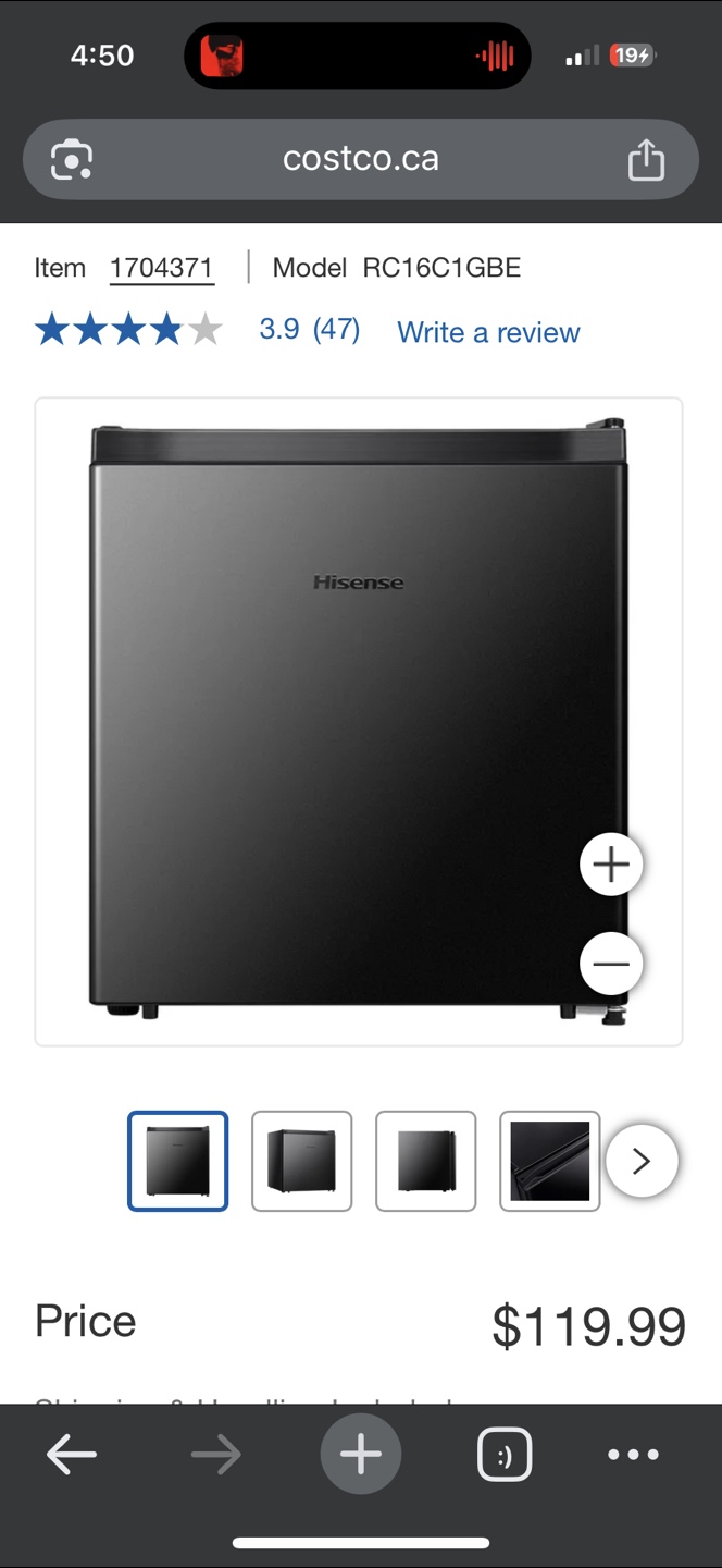 Black Mini Fridge