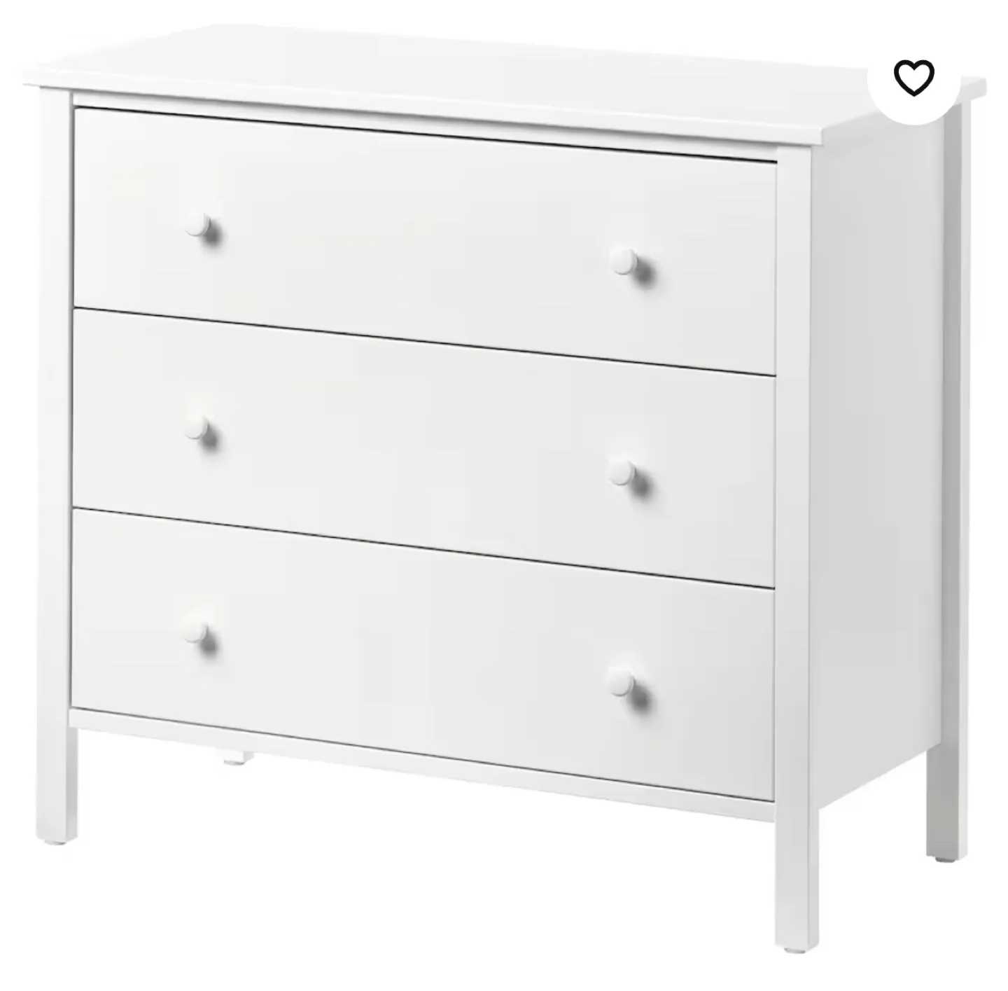 IKEA HEMNES 3-drawer chest white thumbnail