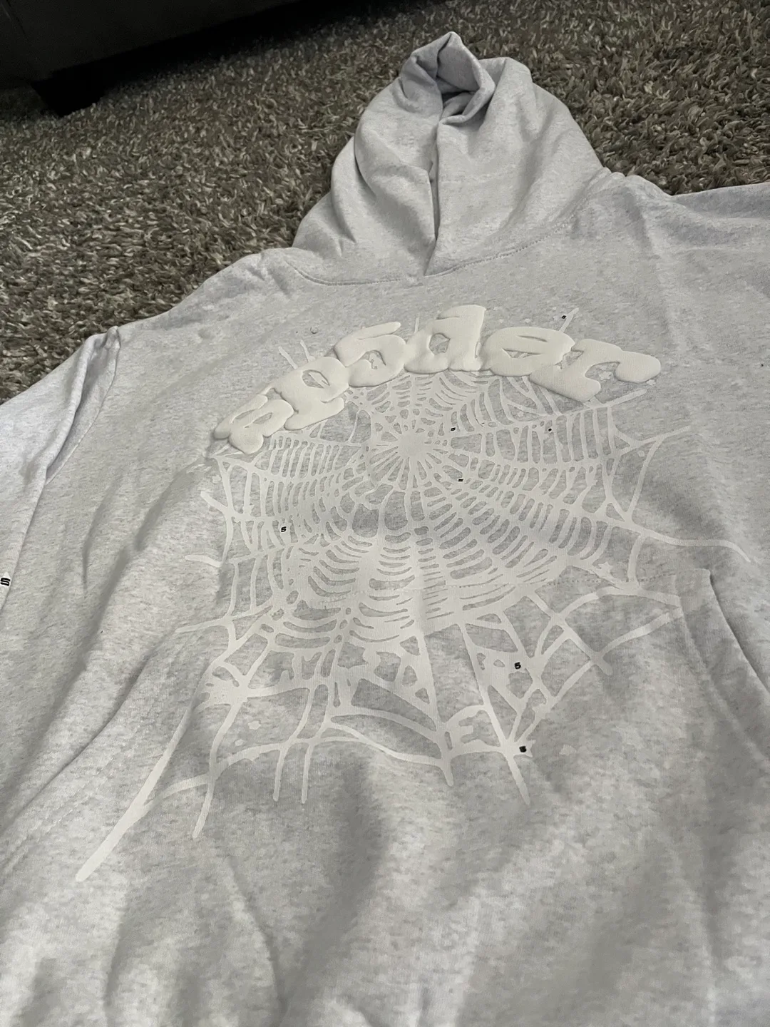 Grey spider hoodie image indicator(2)