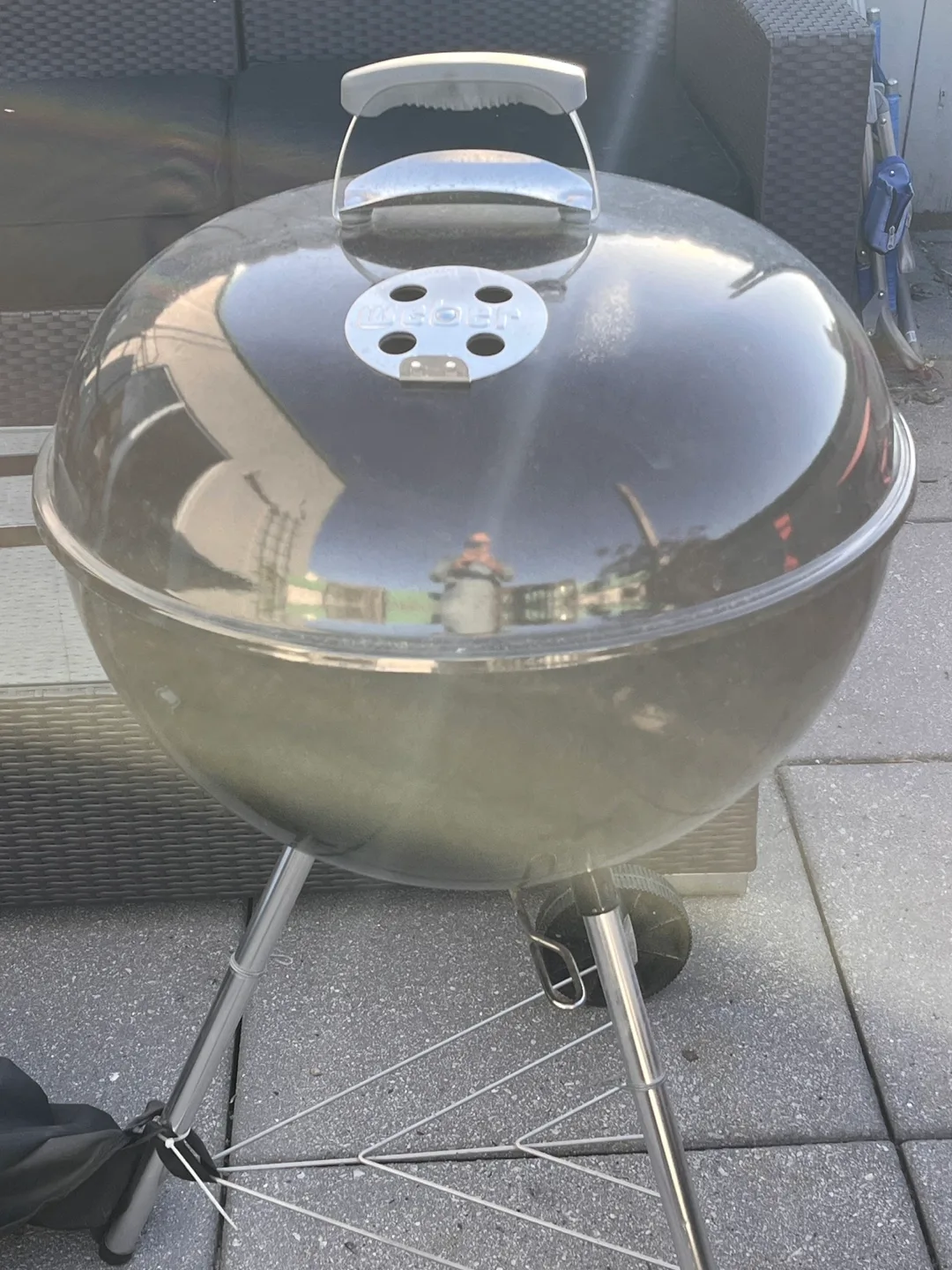 Weber Charcoal Grill 22 inch and all weather cover thumbnail