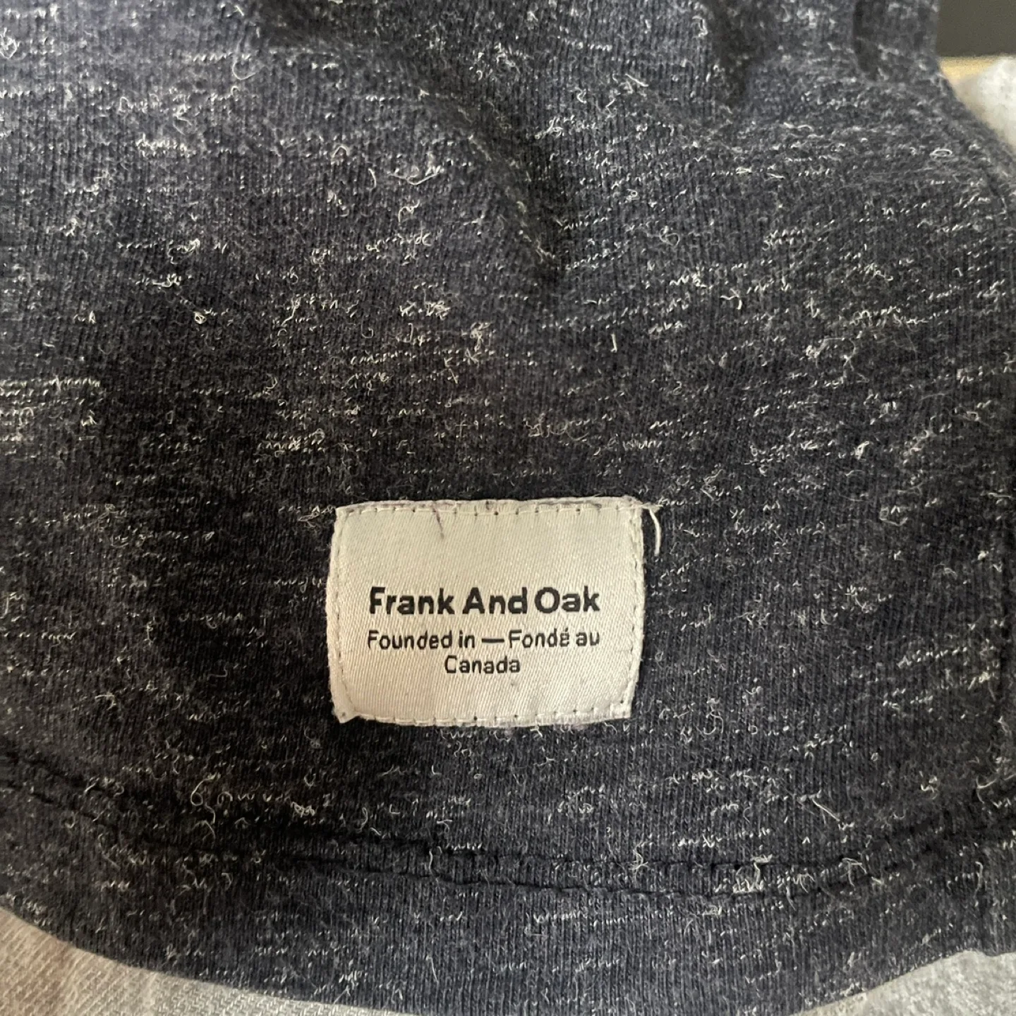 Frank and Oak Dark Grey Heather Cotton Blend T-Shirt Size S image indicator(4)