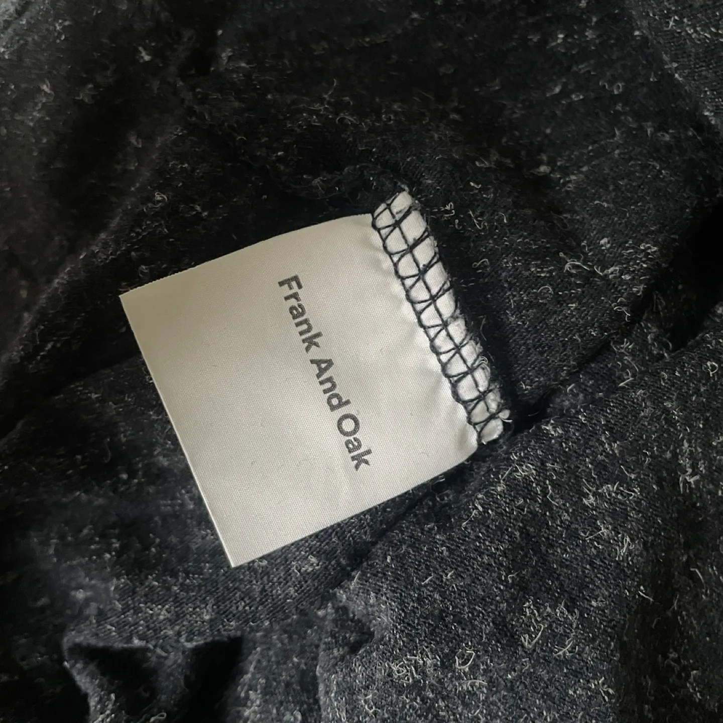 Frank and Oak Dark Grey Heather Cotton Blend T-Shirt Size S image indicator(6)