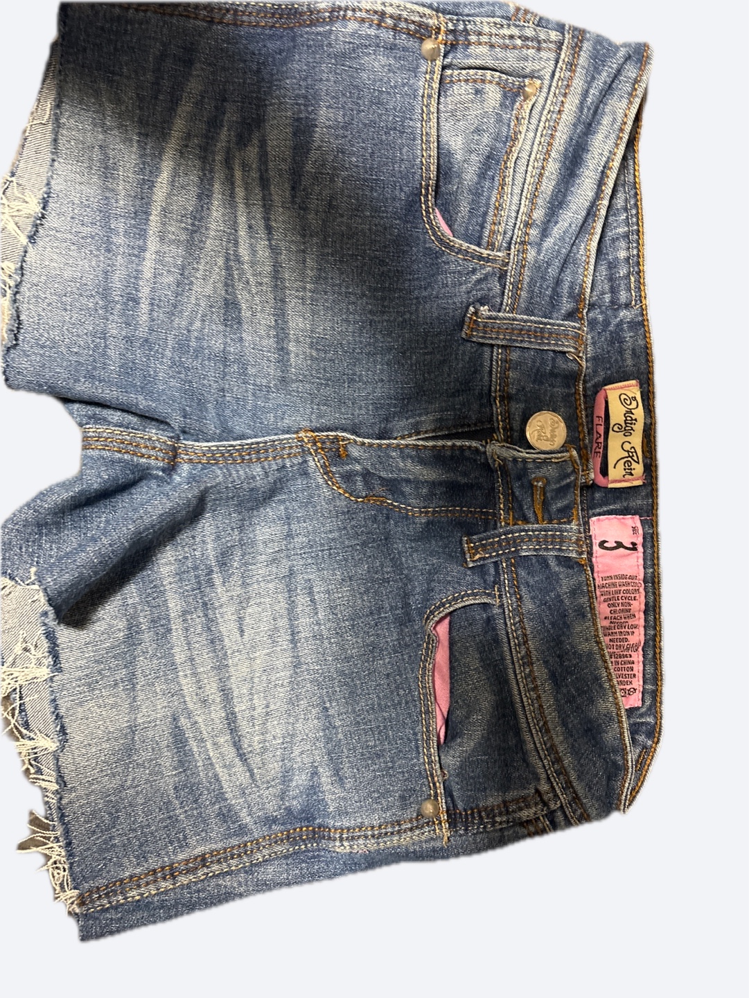 Indigo Reign Girls Size 3 Flare Denim Shorts