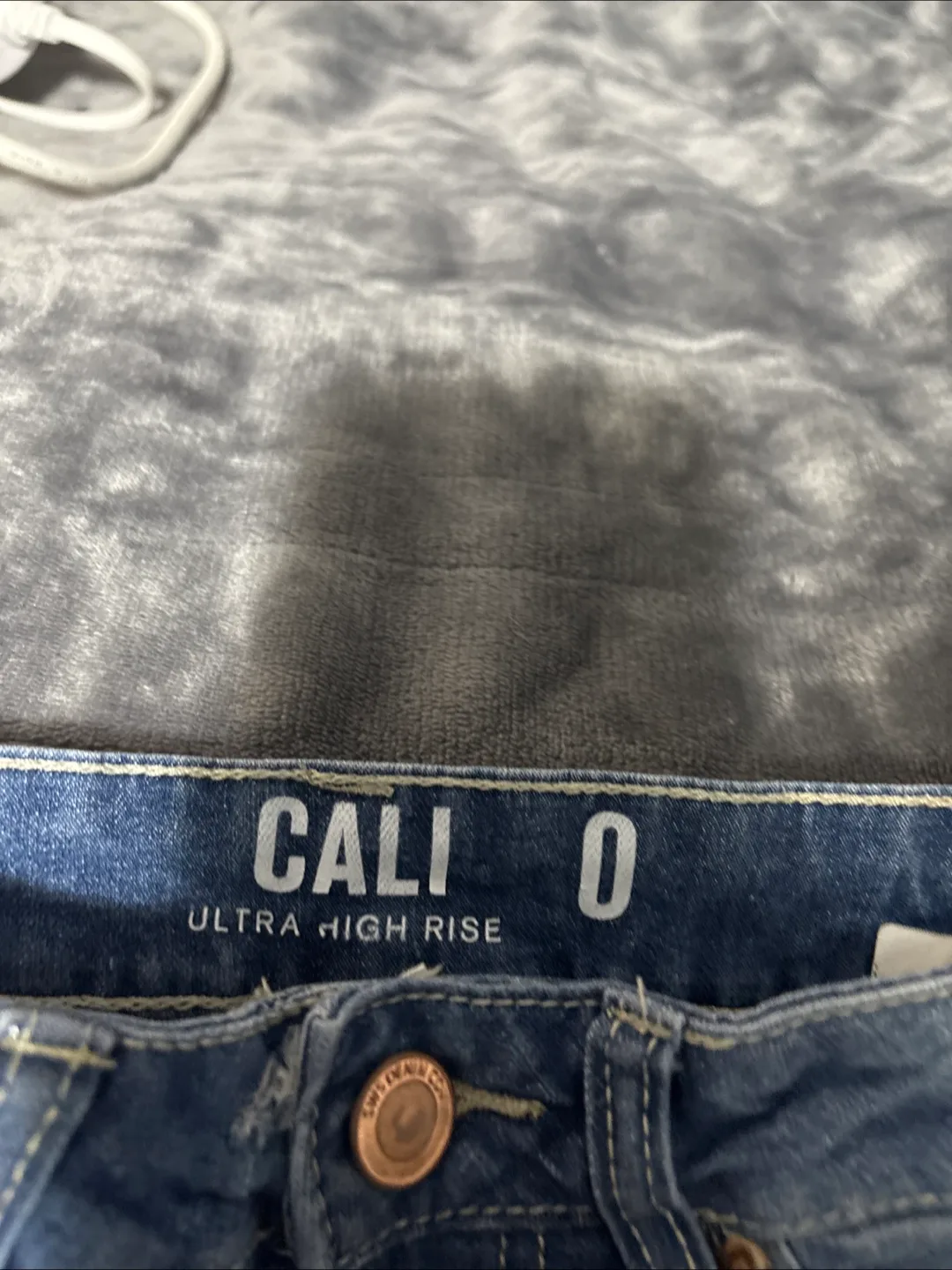 Cali Ultra High Rise Denim Shorts image indicator(2)