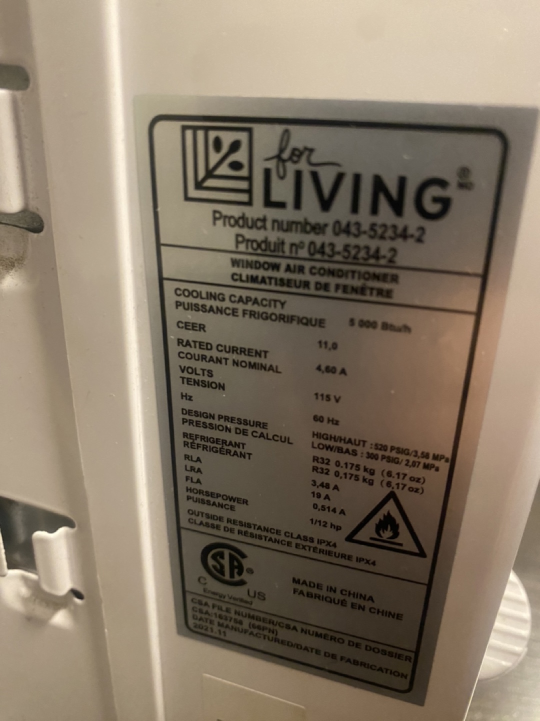 For Living Manual Window Air Conditioner - photo 4