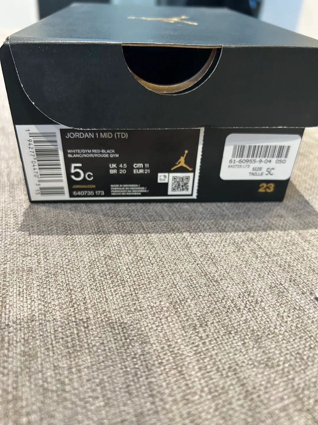 Air Jordan 1 Mid Toddler Shoes - Size 5c image indicator(5)