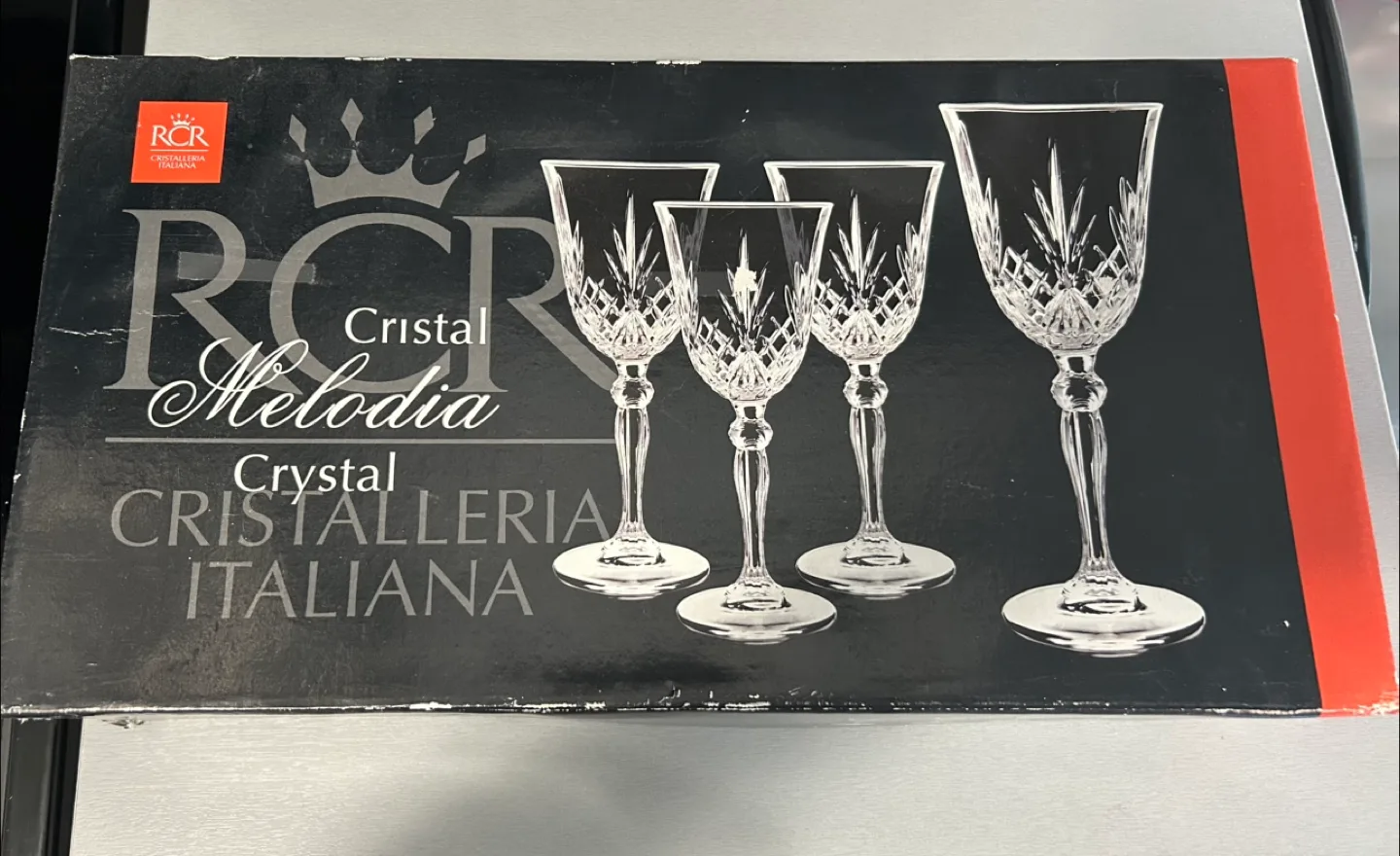 Set of 4 RCR Crystal Melodia Goblets image indicator(2)