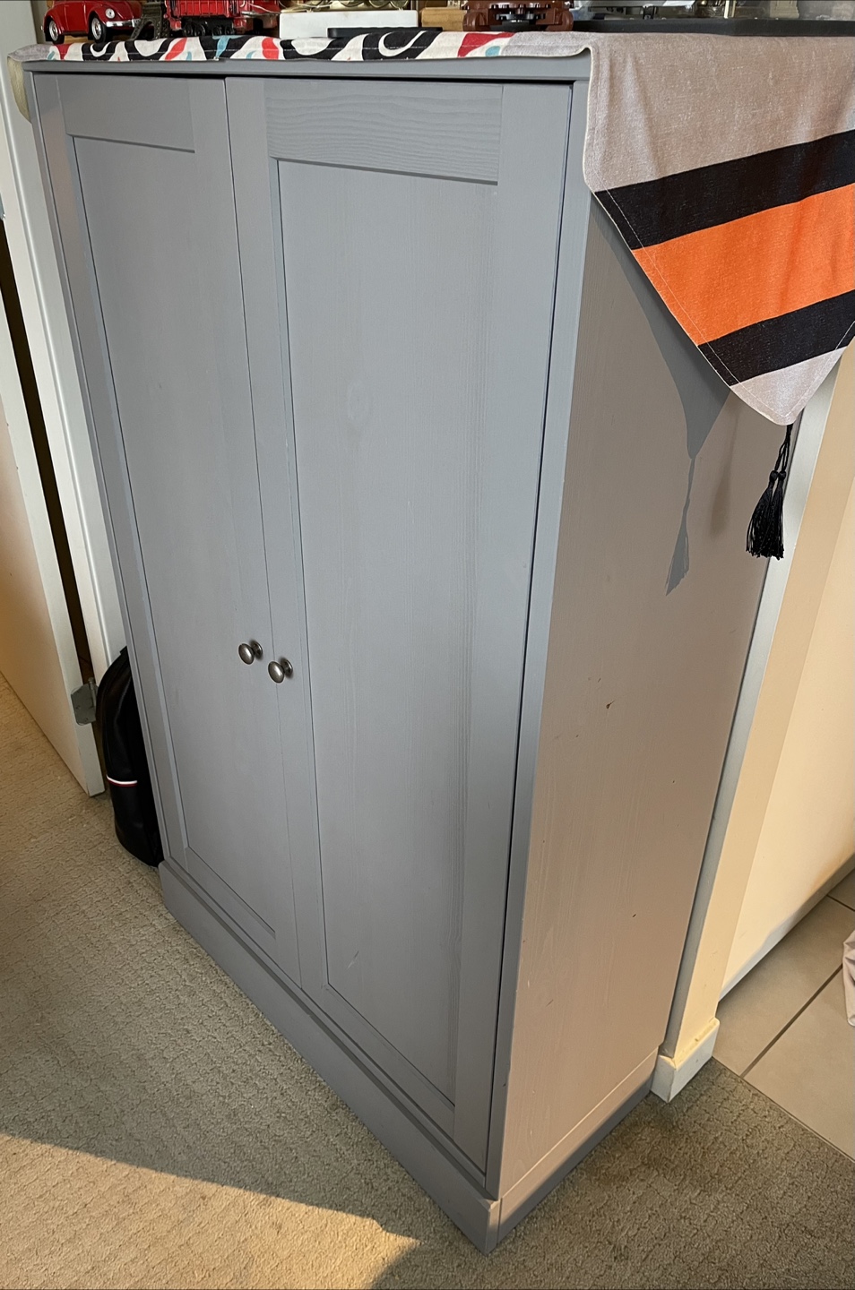 Grey Shoe Cabinet – Great Condition! - photo 3