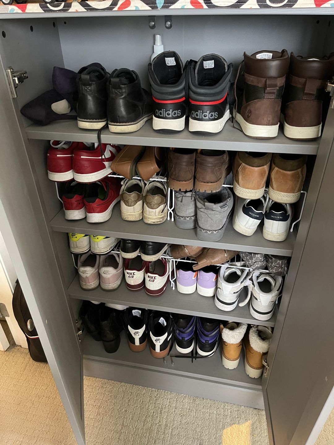 Grey Shoe Cabinet – Great Condition! - photo 2