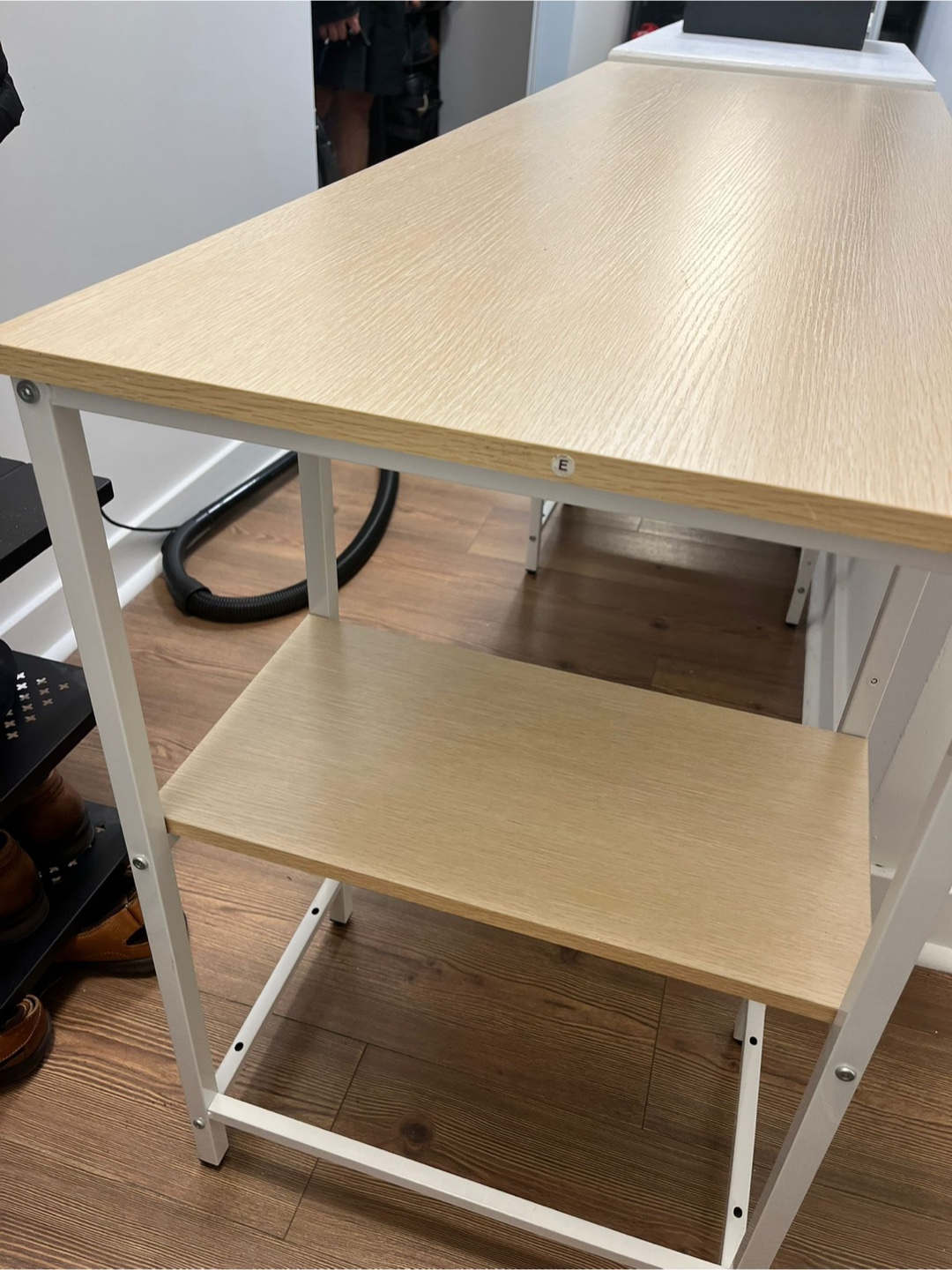 Almost new home office desk/ study table with shelves - photo 4