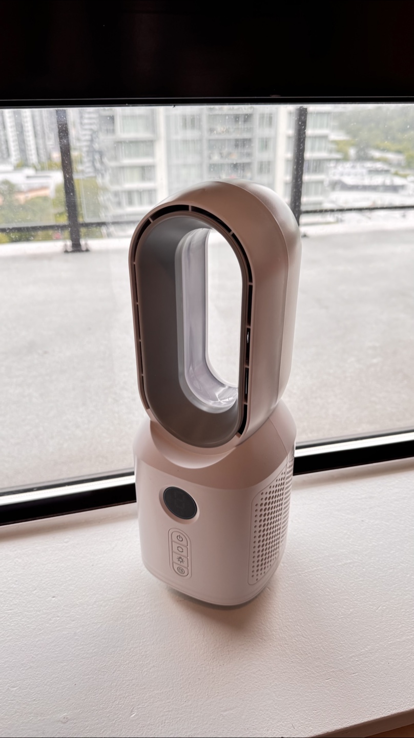 Portable Bladeless Fan with Light & Adjustable Wind - photo 2