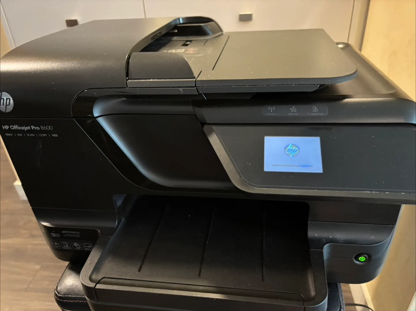 HP printer Officejet Pro 8600 Print/Scan/Fax/Web image indicator(4)