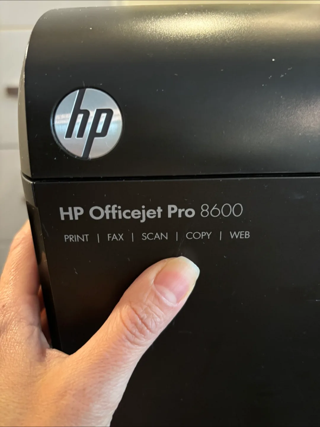 HP printer Officejet Pro 8600 Print/Scan/Fax/Web image indicator(5)