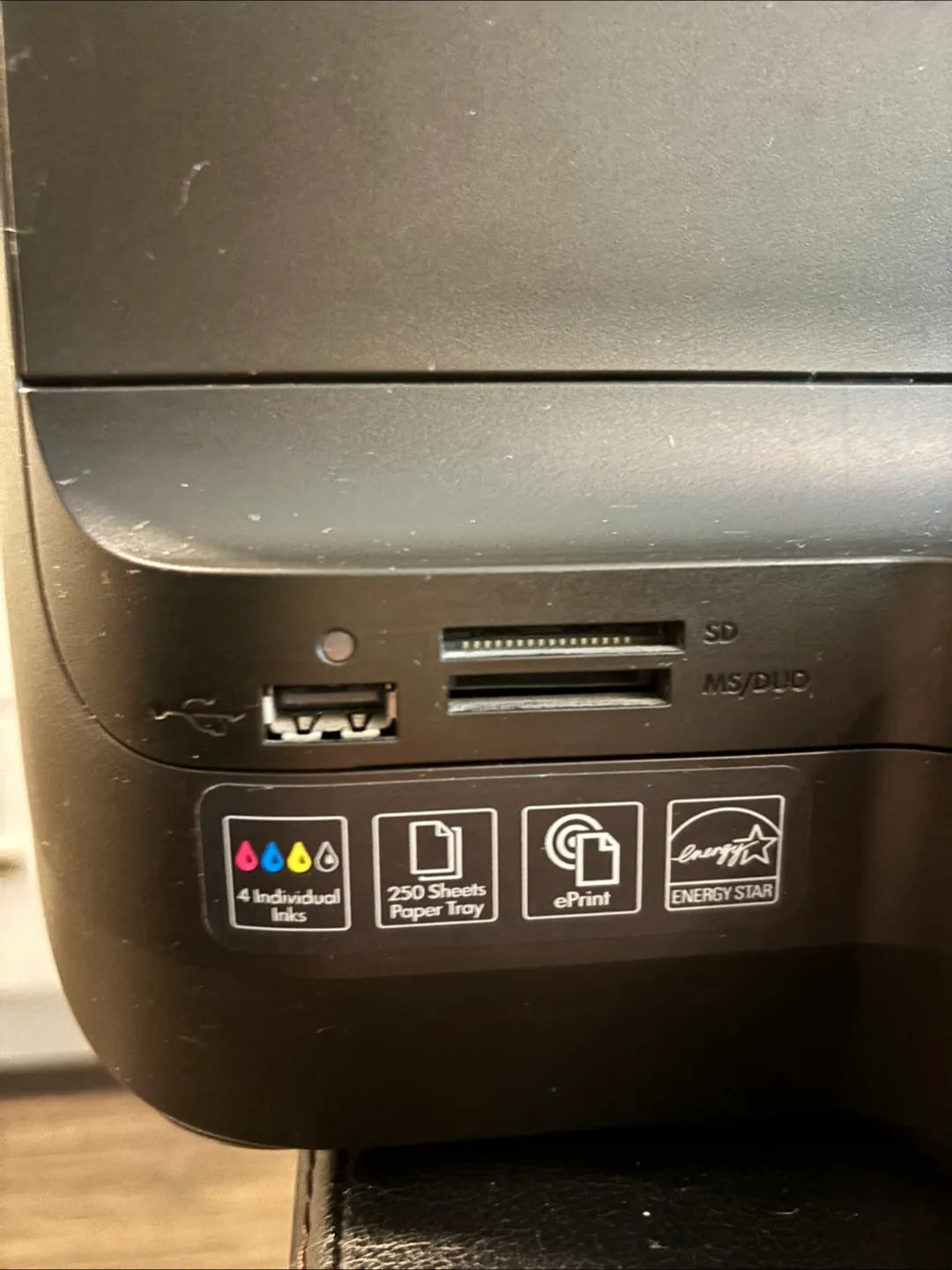 HP printer Officejet Pro 8600 Print/Scan/Fax/Web image indicator(6)