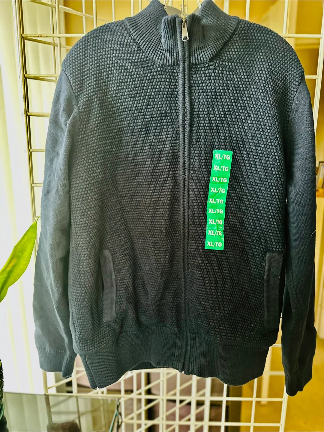 Emanuel Ungaro Men's XL Zip-Up Sweater thumbnail