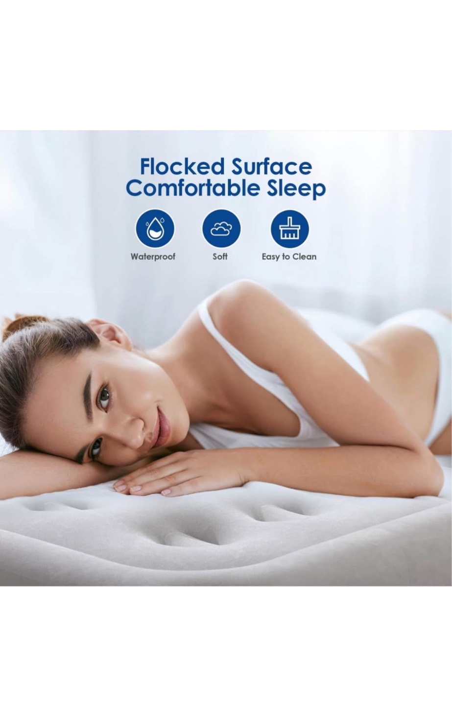 Moko Inflatable Air Mattress with Built-in Pump - photo 3
