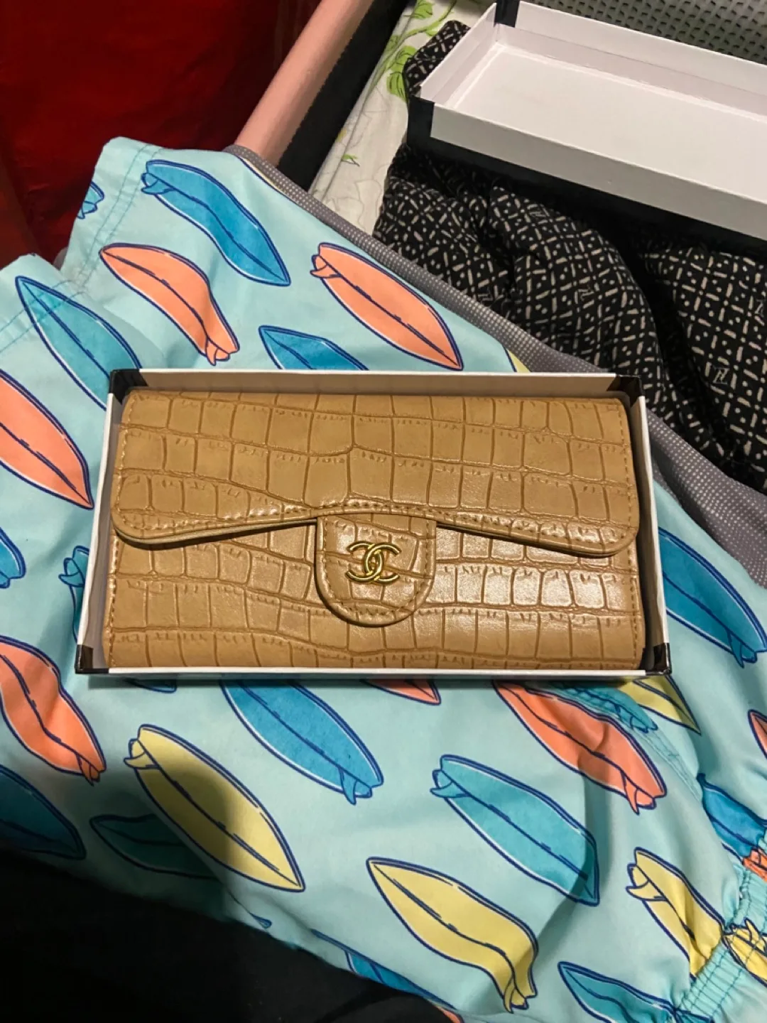 Chanel-inspired Crocodile-embossed Wallet thumbnail