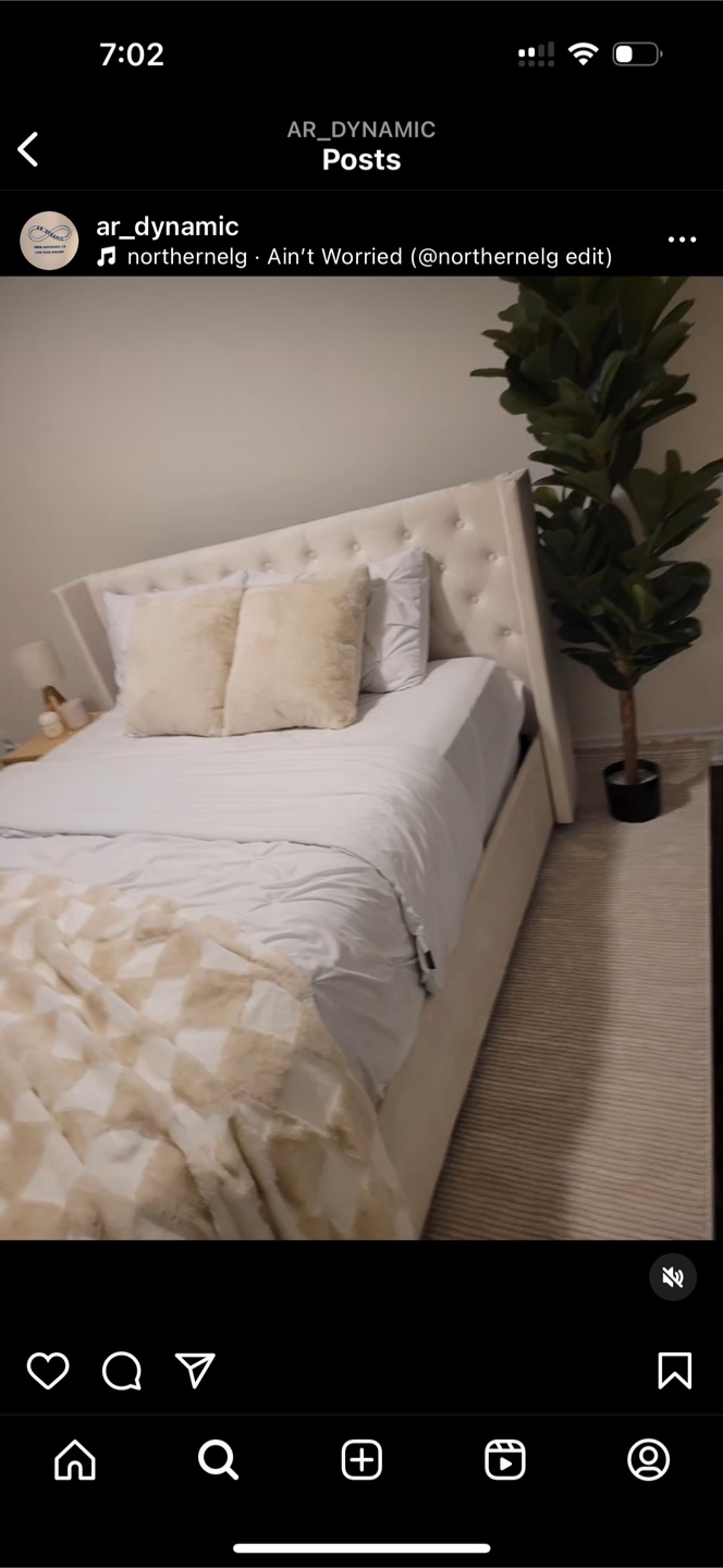Queen-size Platform Bed Frame