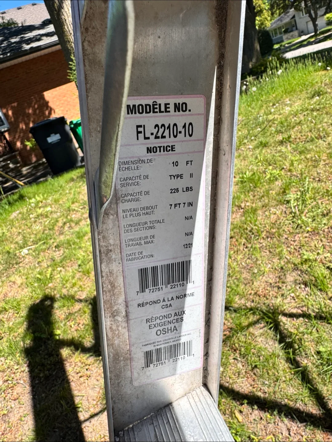 Featherlite 10ft Aluminium A-Frame Ladder - Model FL-2210-10 image indicator(3)