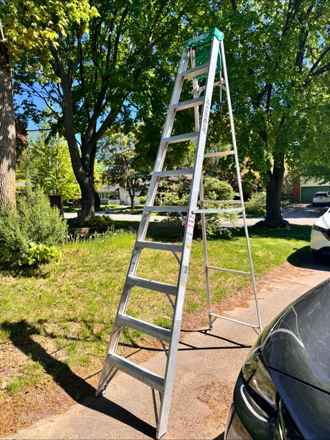 Featherlite 10ft Aluminium A-Frame Ladder - Model FL-2210-10 thumbnail