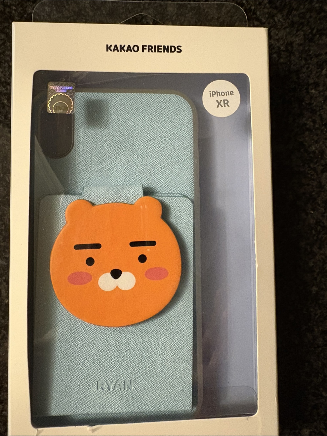 Kakao Friends Ryan iPhone XR Phone Case with Stand