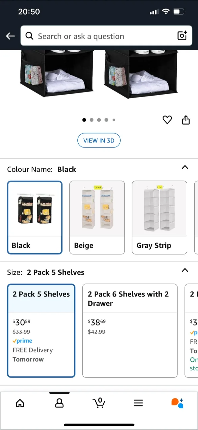 4x BrilliantJo Shelf Hanging Closet Organizer image indicator(2)