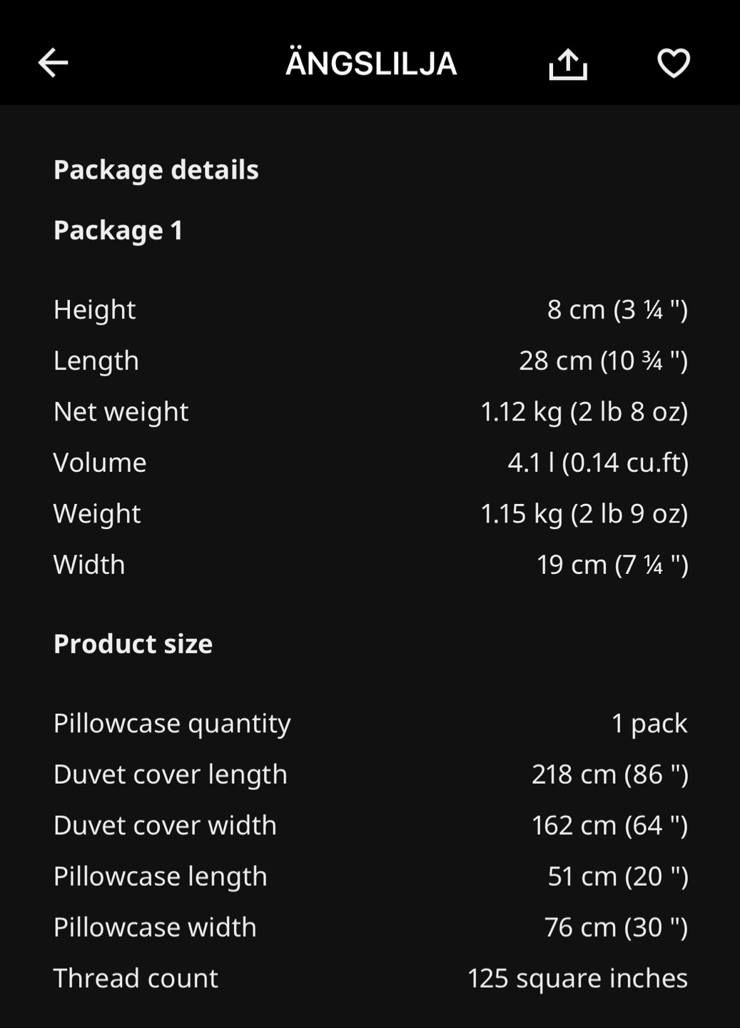 IKEA ÄNGSLIJA Twin Duvet Cover & Pillowcases - Gray-Green - photo 4