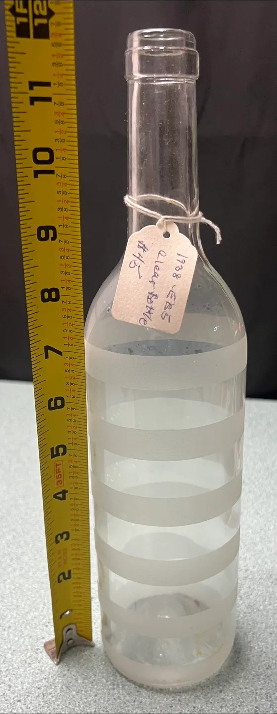 Vintage bottles, Luna a Luna cobalt blue and a clear bottle image indicator(6)