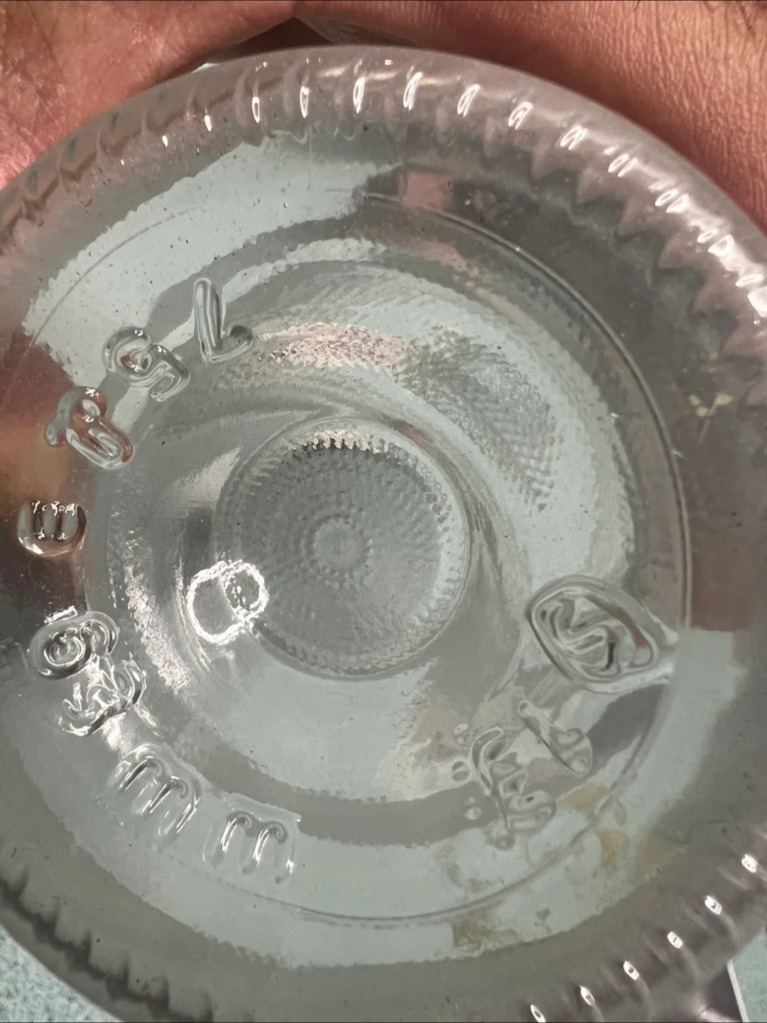 Vintage bottles, Luna a Luna cobalt blue and a clear bottle image indicator(7)