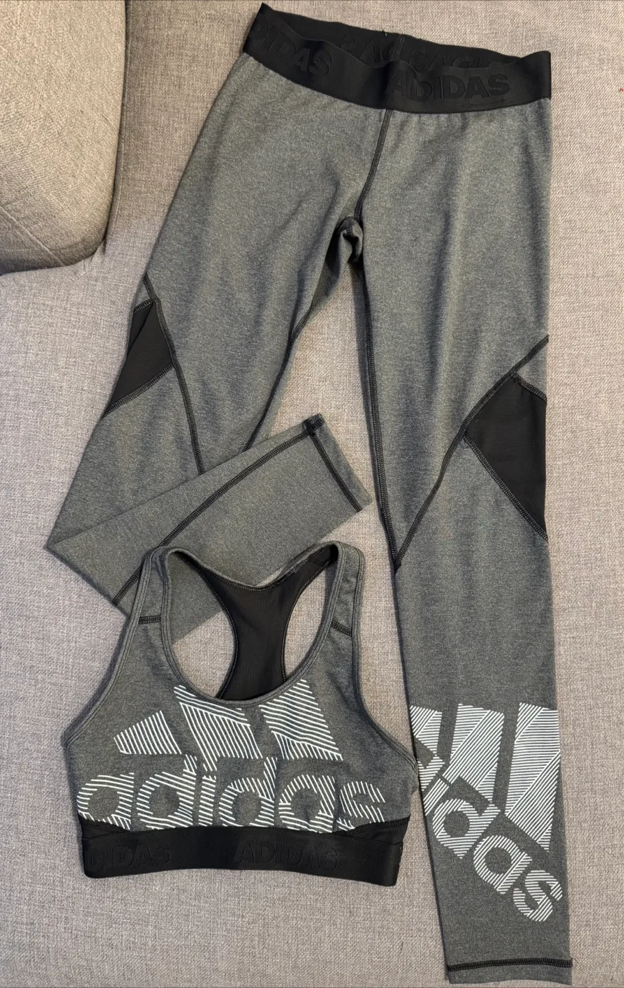 Adidas Women's Training Leggings and Sports Bra Set thumbnail
