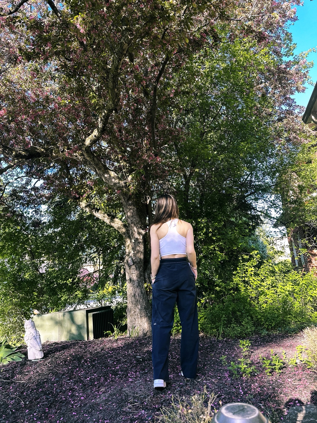 Alo Dark wash wide leg pants - photo 2