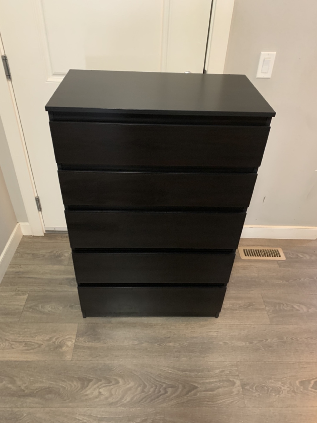 5-Drawer Chest - Black - photo 2