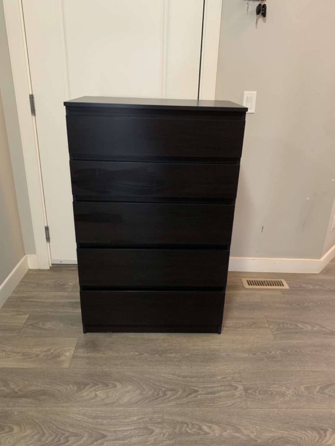 5-Drawer Chest - Black