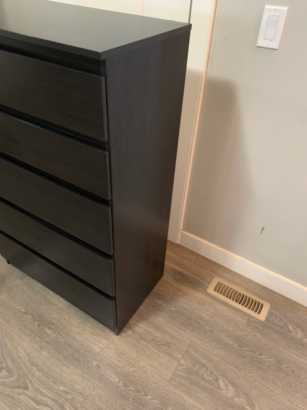 5-Drawer Chest - Black - photo 4