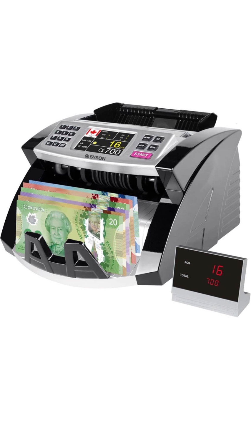Mix Denomination Money Counter Machine Cash Value Bill Counting - photo 2