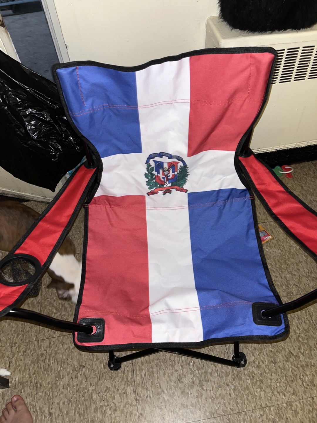 Dominican Republic Flag Folding Chair - photo 2