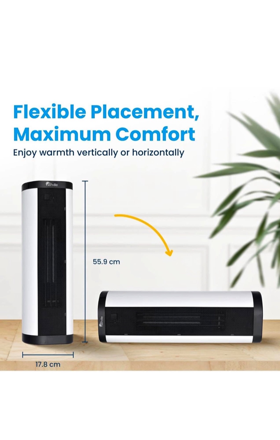 Senville 1500W Space Heater for Indoor Use